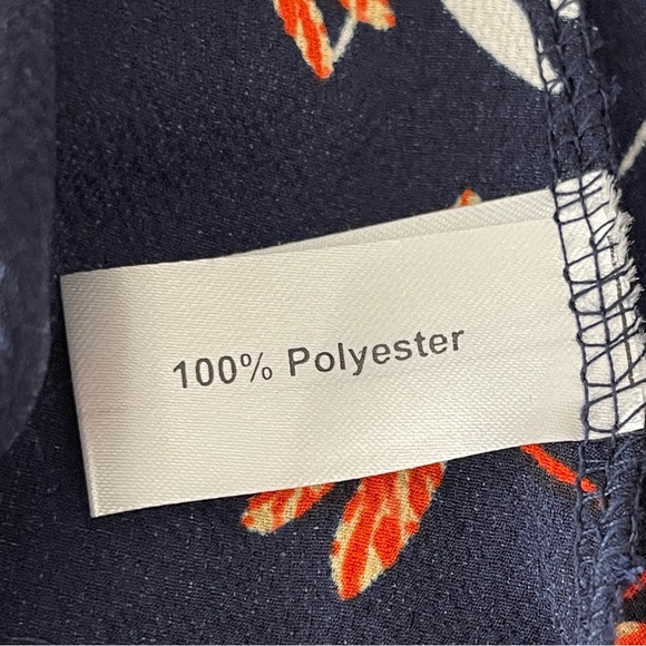 Yak & Yeti Women's Navy Blue Cold Shoulder Tunic Dress DRAGONFLY Print Size L - Picture 10 of 11